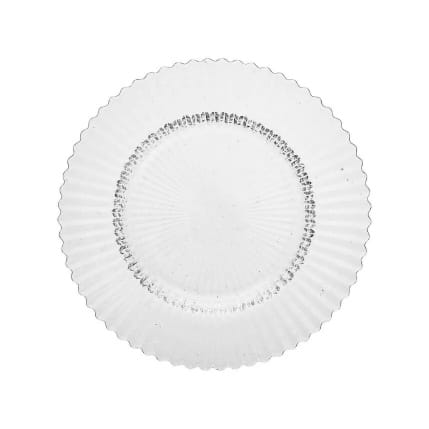 ARCHIE Glass Plate Flat 21.5cm Clear Set of 4 -United Tables