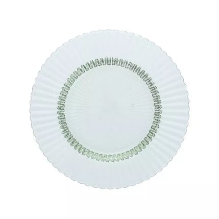 ARCHIE Glass Plate Flat 21.5cm Sage Set of 4 -United Tables