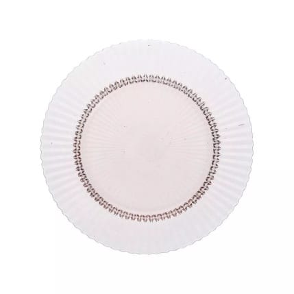 ARCHIE Glass Plate Flat 27cm Pink Set of 4 -United Tables