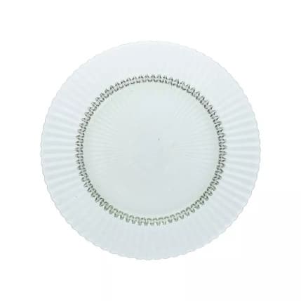 ARCHIE Glass Plate Flat 27cm Sage Set of 4 -United Tables