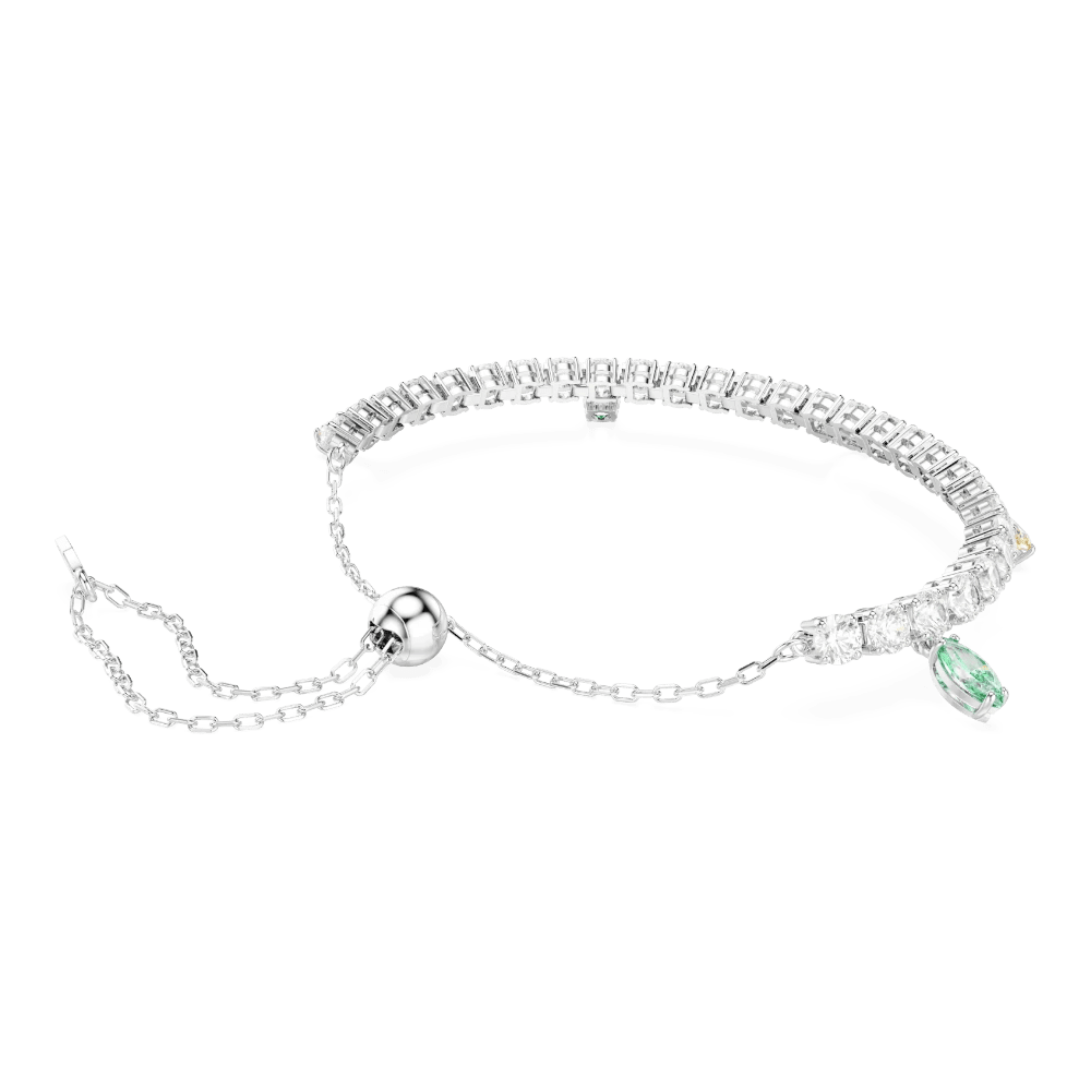Ariana Grande x Swarovski Tennis bracelet, Mixed cuts, Multicolored, Rhodium plated -Swarovski