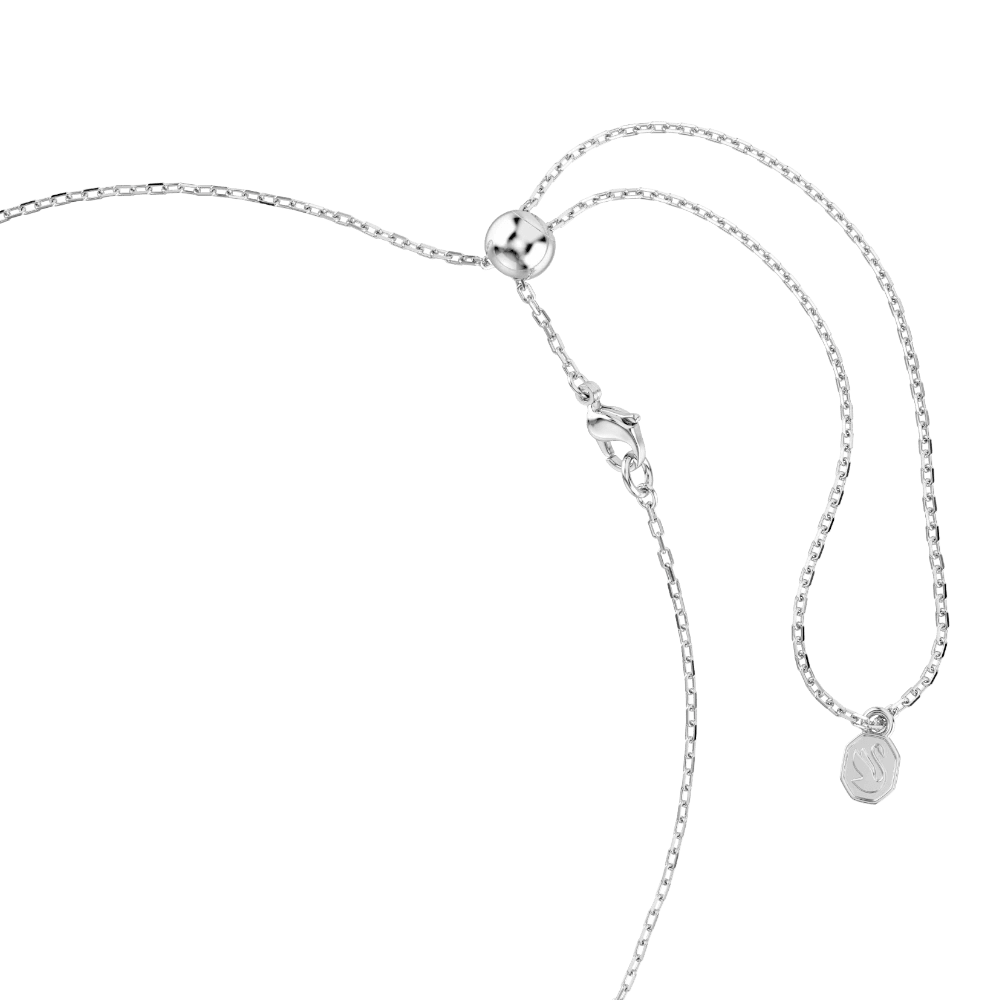 Ariana Grande x Swarovski Tennis necklace, Mixed cuts, Multicolored, Rhodium plated -Swarovski