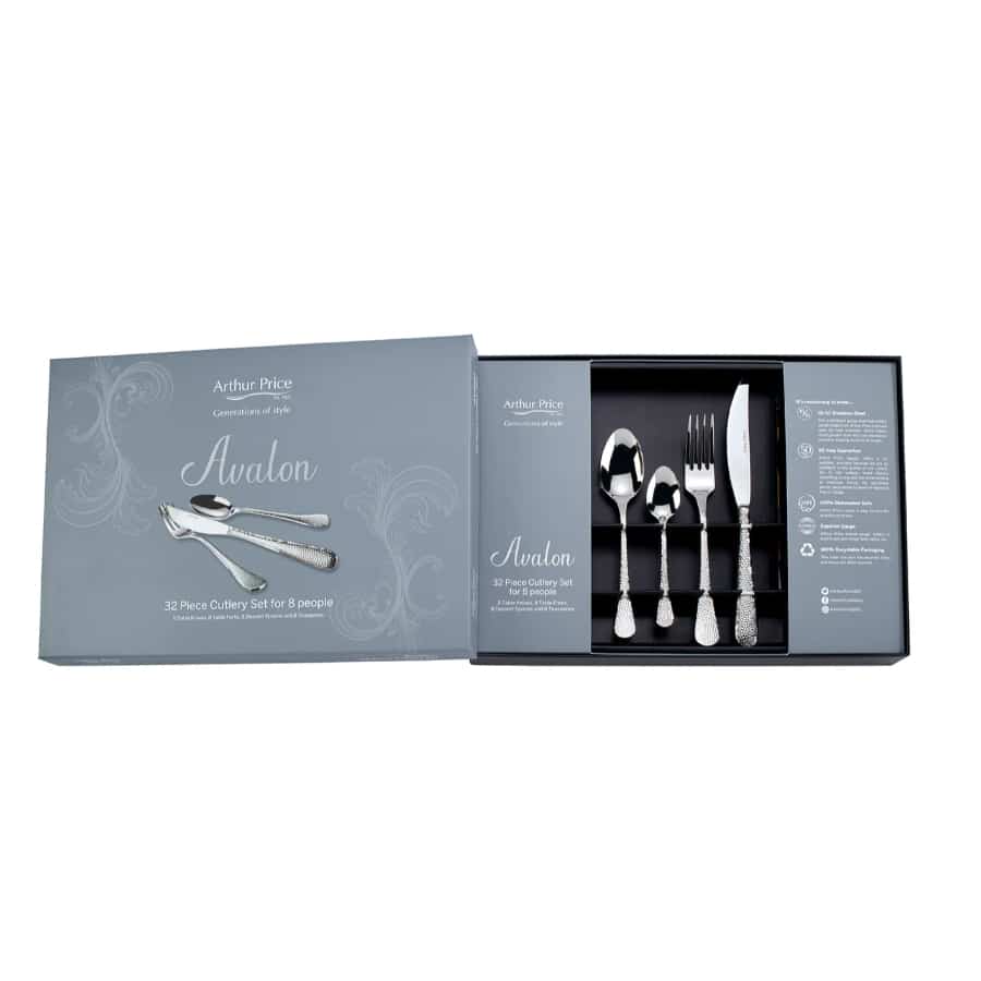 Arthur Price Avalon Stainless Steel 32 Piece Box Set -Arthur Price