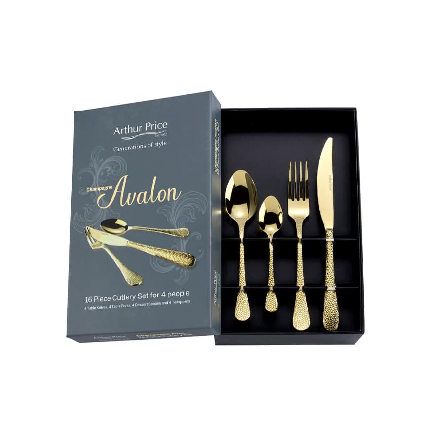 Arthur Price Champagne Avalon 16 Piece Box Set -Arthur Price