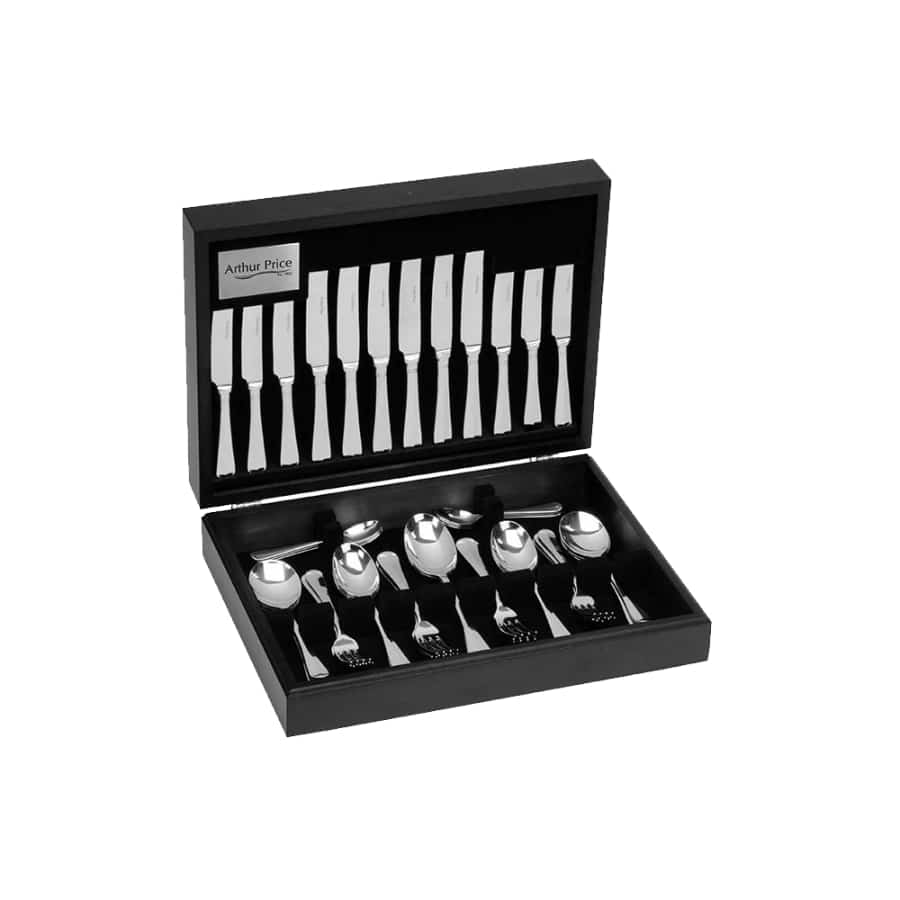 Arthur Price Cutlery Canteen Set Rattail 124 Piece Stainless Steel -Arthur Price
