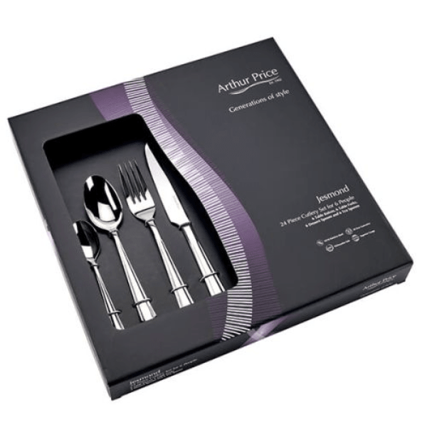 Arthur Price Cutlery Jesmond 24pc Box Set Stainless Steel -Arthur Price