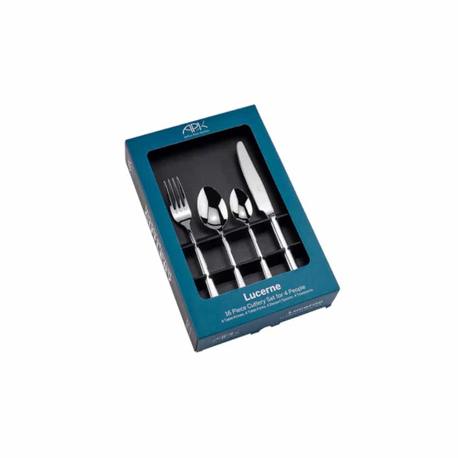Arthur Price Cutlery Lucerne 16 Piece Box Set Stainless Steel -Arthur Price