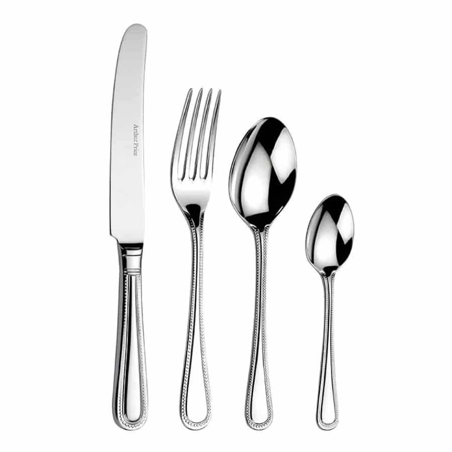 Arthur Price Cutlery Set Bead 48 Piece Boxed Stainless Steel -Arthur Price