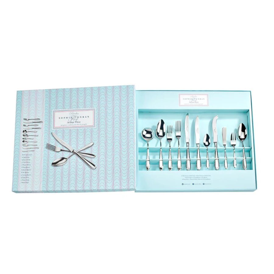 Arthur Price Cutlery Set Sophie Conran Rivelin Stainless Steel 52 Piece -Arthur Price