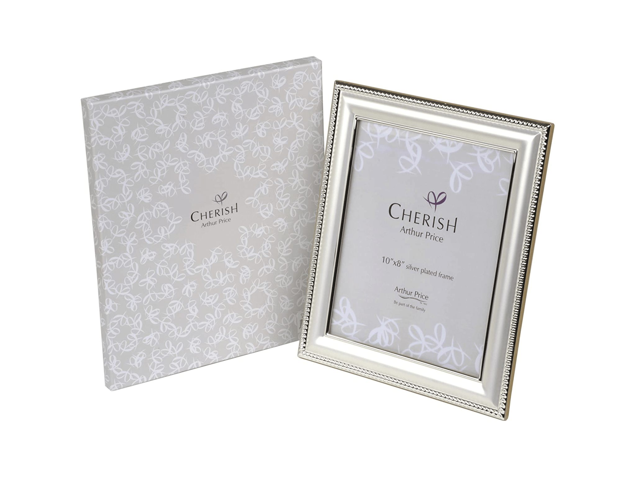 Arthur Price Frame Cherish S/Plated Bead 3/5" X 5" -Arthur Price