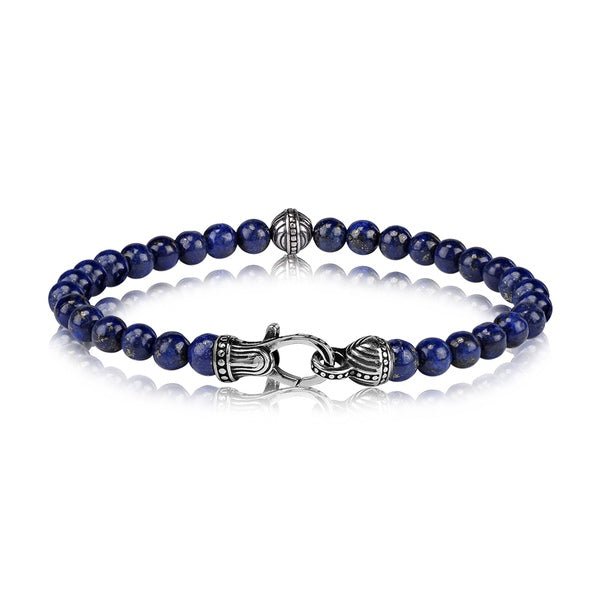 ARZ Bracelet Bead Blue Lapris -ARZ Steel
