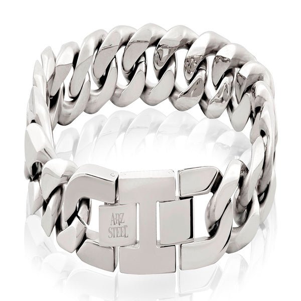 ARZ Bracelet Cuban link Steel -ARZ Steel