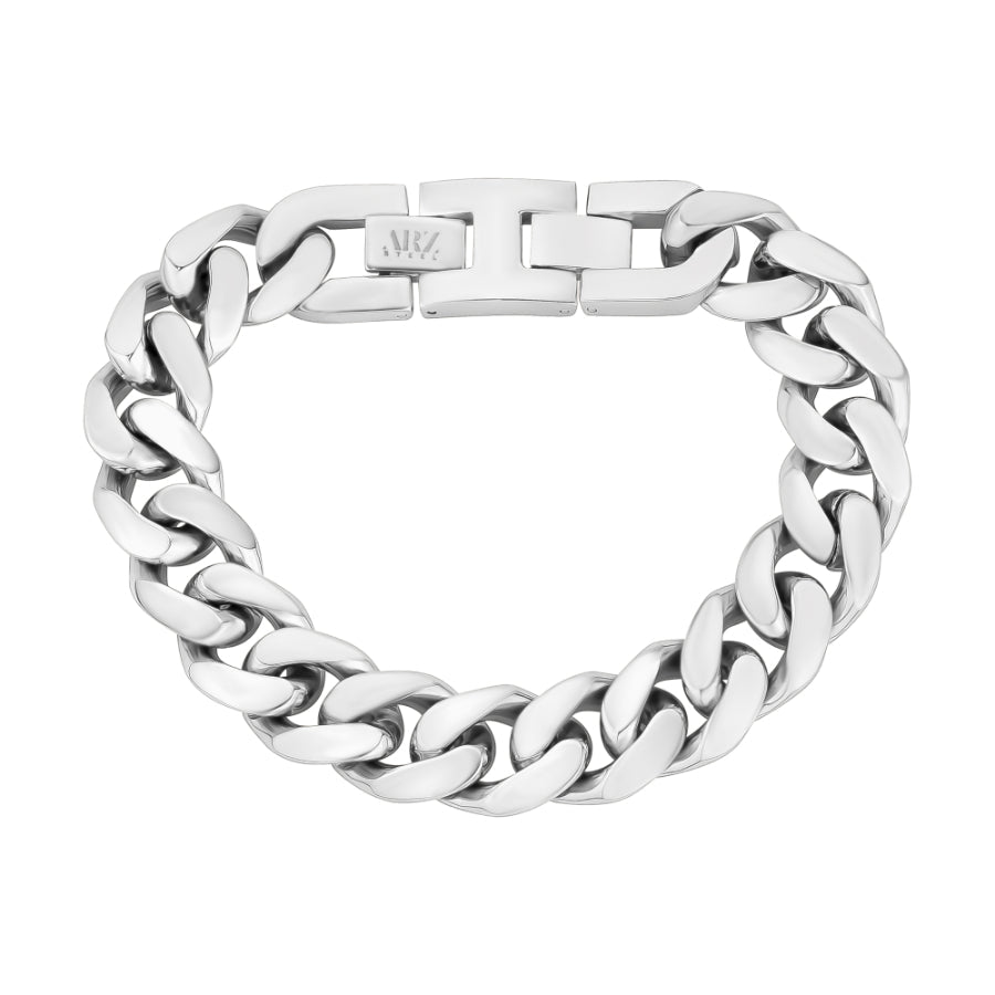 ARZ Bracelet Cuban link Steel -ARZ Steel