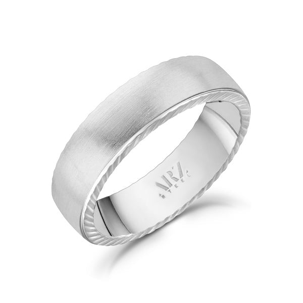 ARZ Ring Flat With Diamond Cut Edge Steel -ARZ Steel