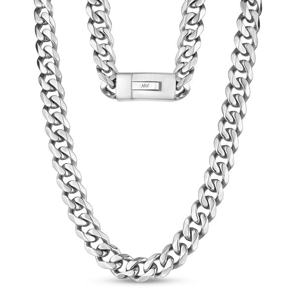 ARZ Steel Cuban Link Necklace 24'' -ARZ Steel