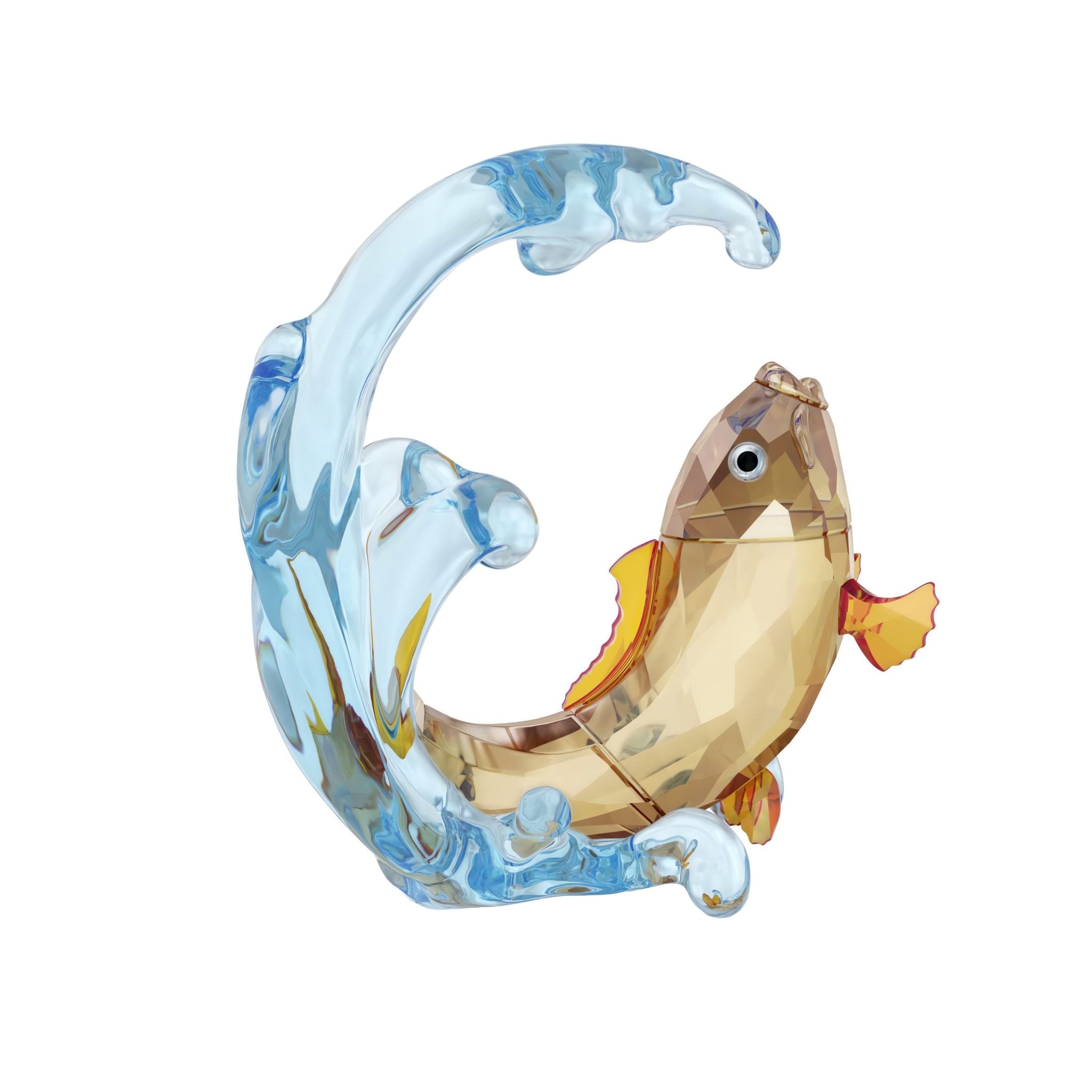 Asian Symbols Golden Carp -Swarovski