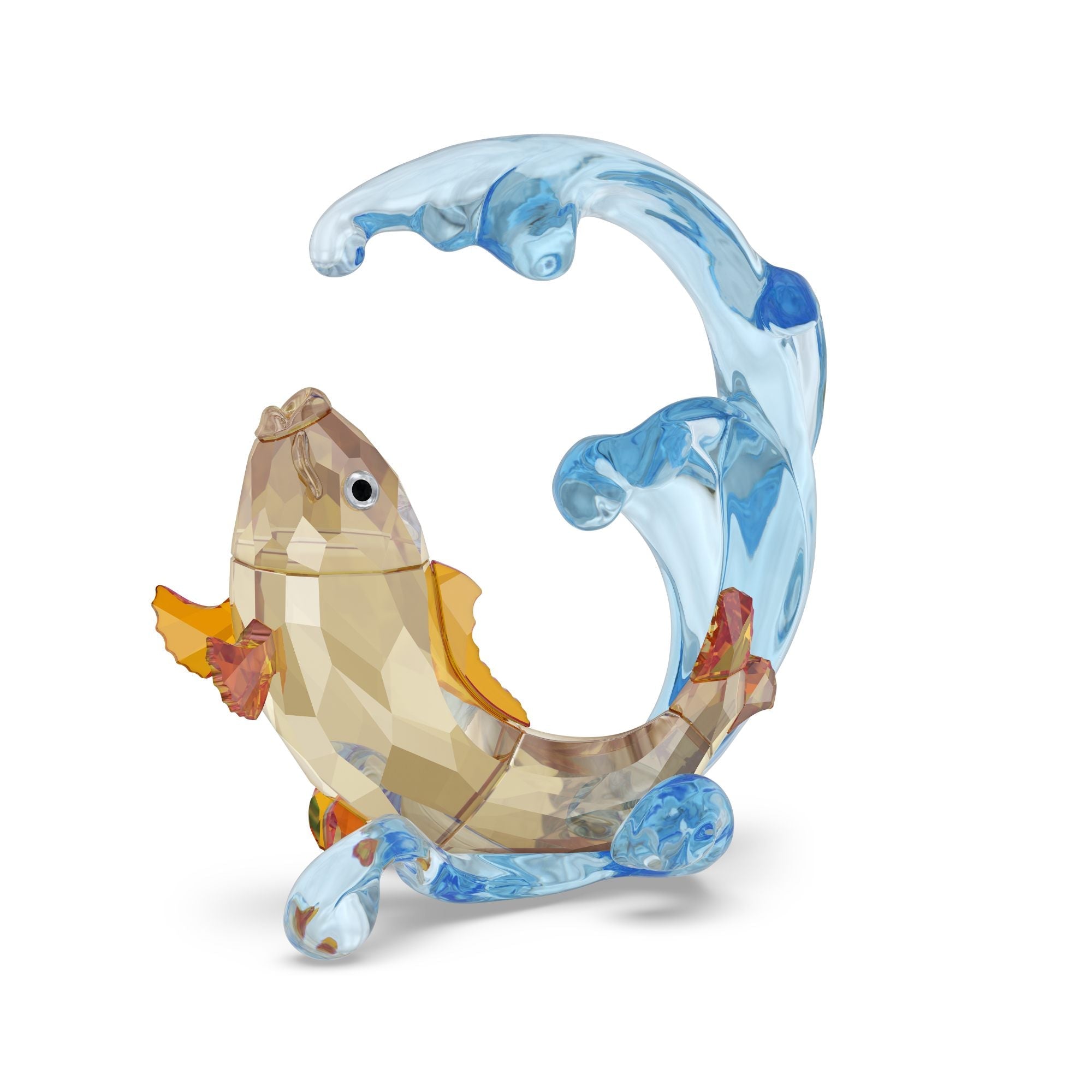 Asian Symbols Golden Carp -Swarovski