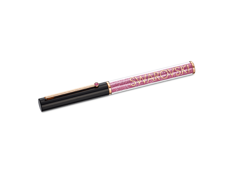 Ballpoint Pen : Crystalline Gloss Bp Pen Rose Blk -Swarovski