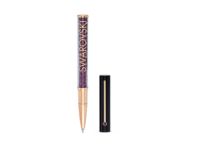 Ballpoint Pen : Crystalline Gloss Bp Pen Violet Blk -Swarovski