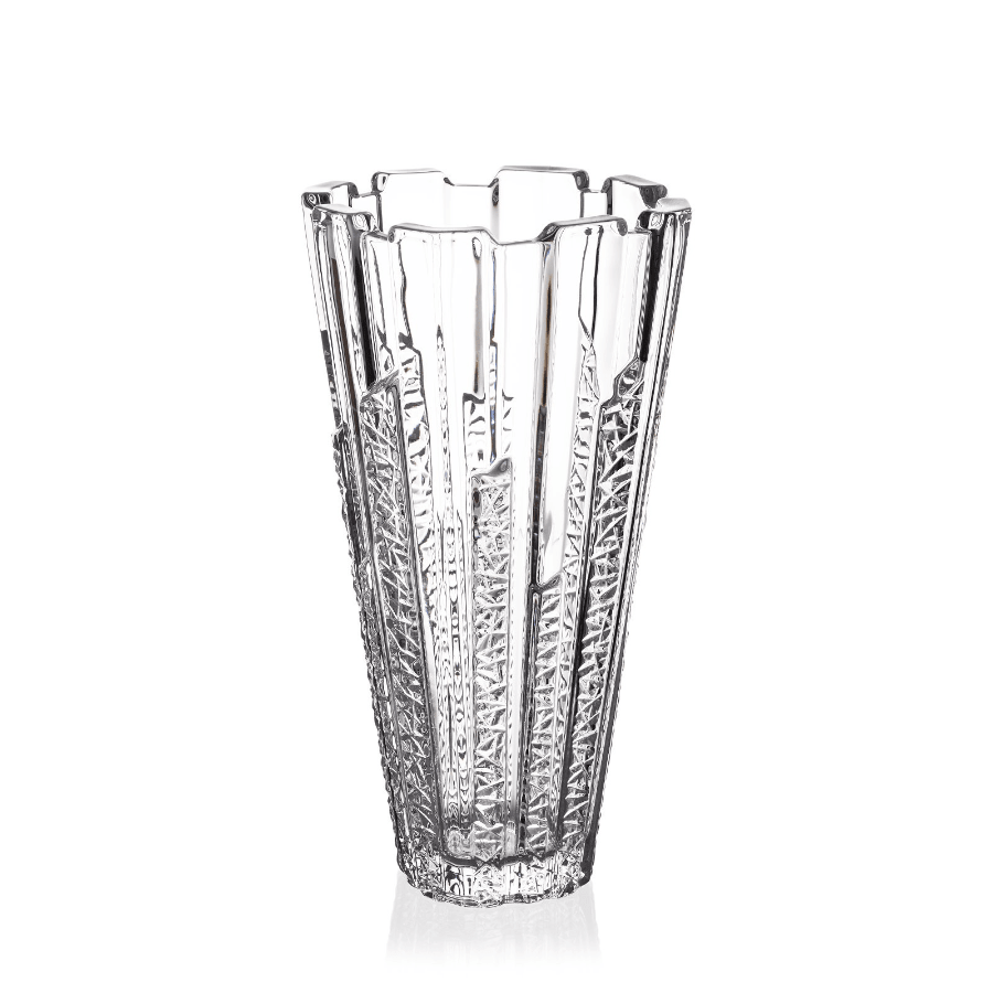 Bohemia Bolero Vase 305mm Ice -Bohemia Crystal