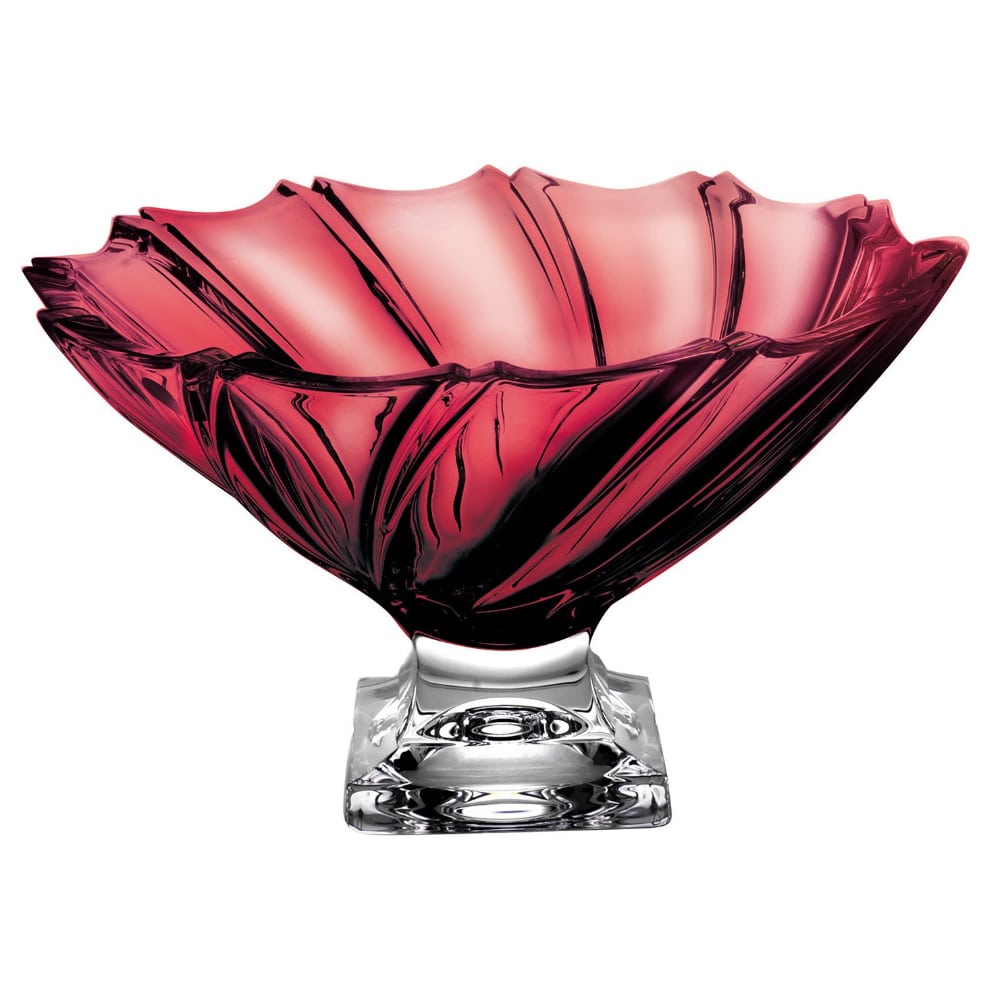 Bohemia Bowl Ponti Red 310mm -Bohemia Crystal