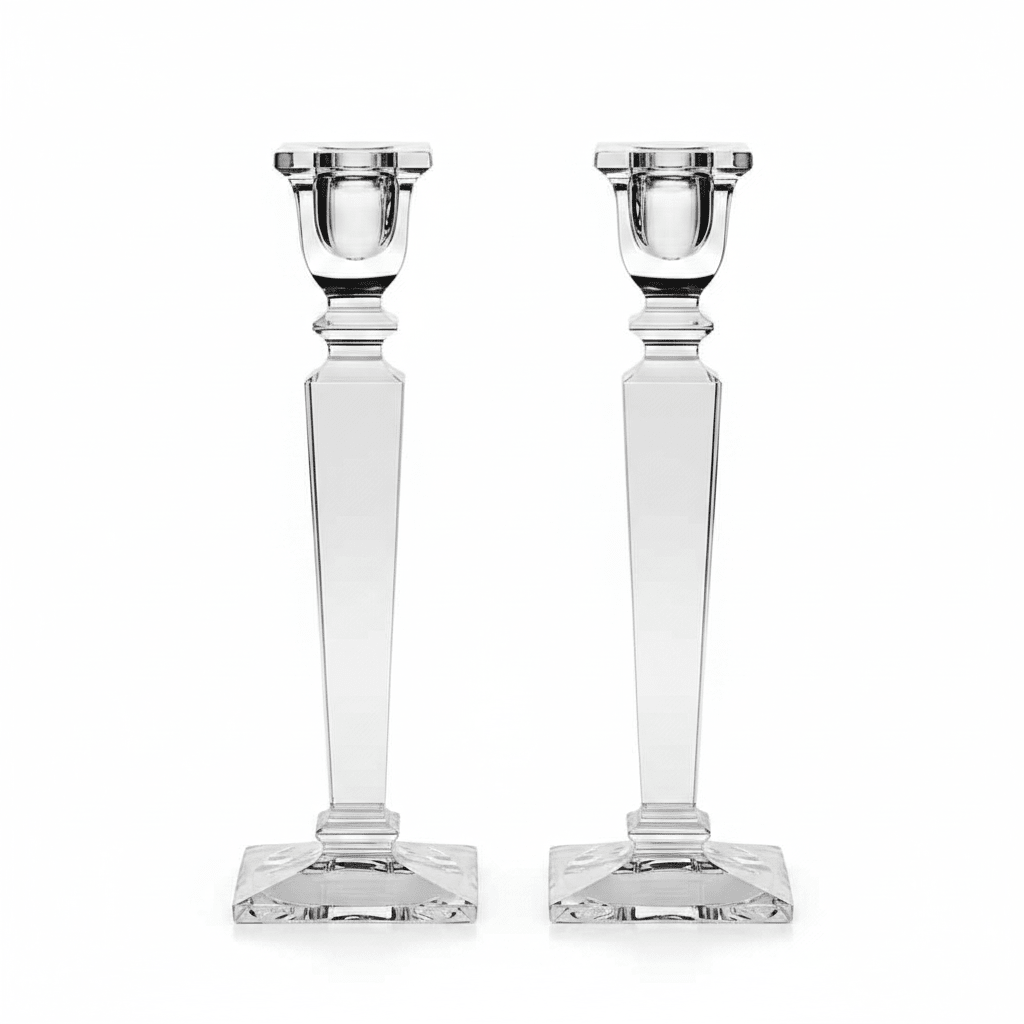 Bohemia Candlestick Carla 255mm Set of 2 -Bohemia Crystal
