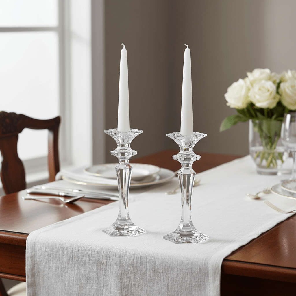 Bohemia Candlestick Luxor 25.5cm Set of 2 -Bohemia Crystal