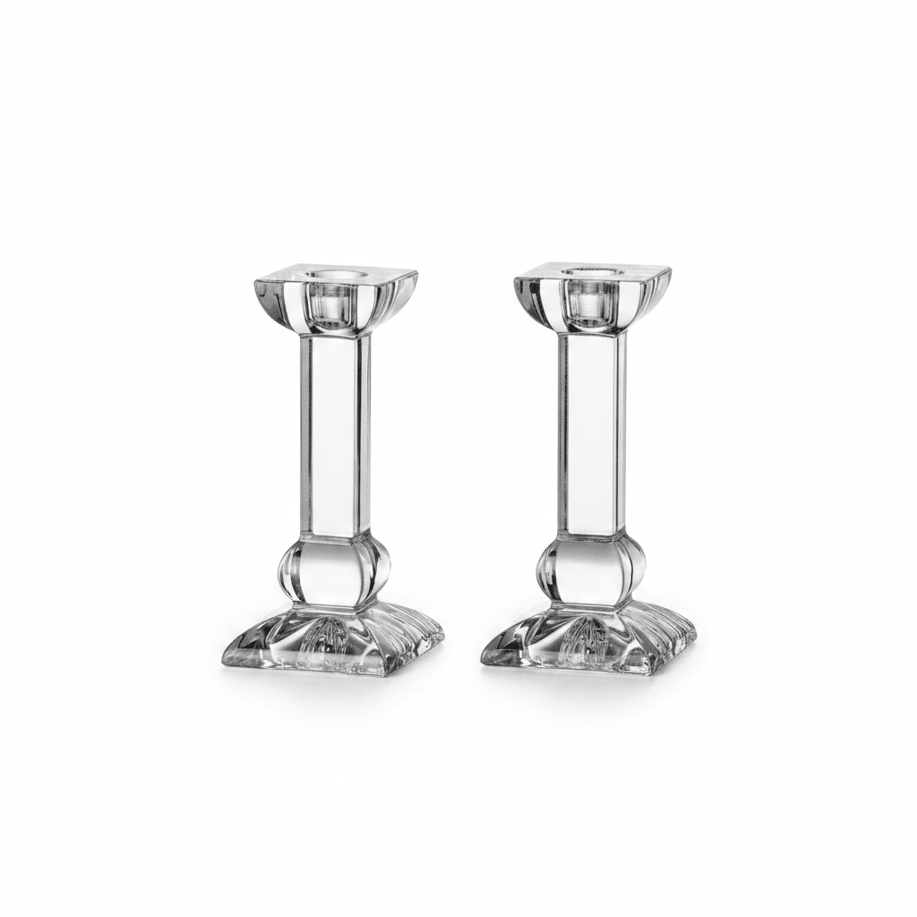 Bohemia Candlestick Ravena 150mm Set of 2 -Bohemia Crystal