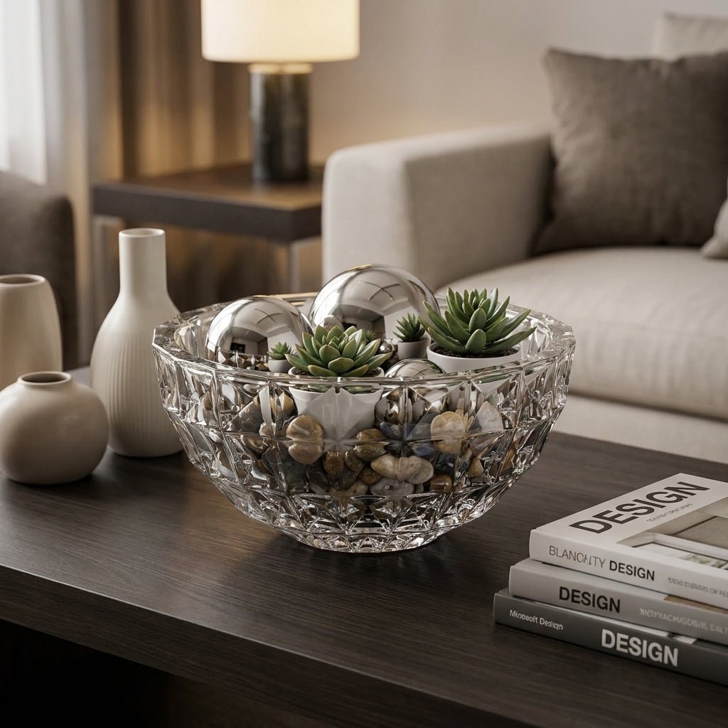 Bohemia Crystal Bowl Diamond 280mm -Bohemia Crystal