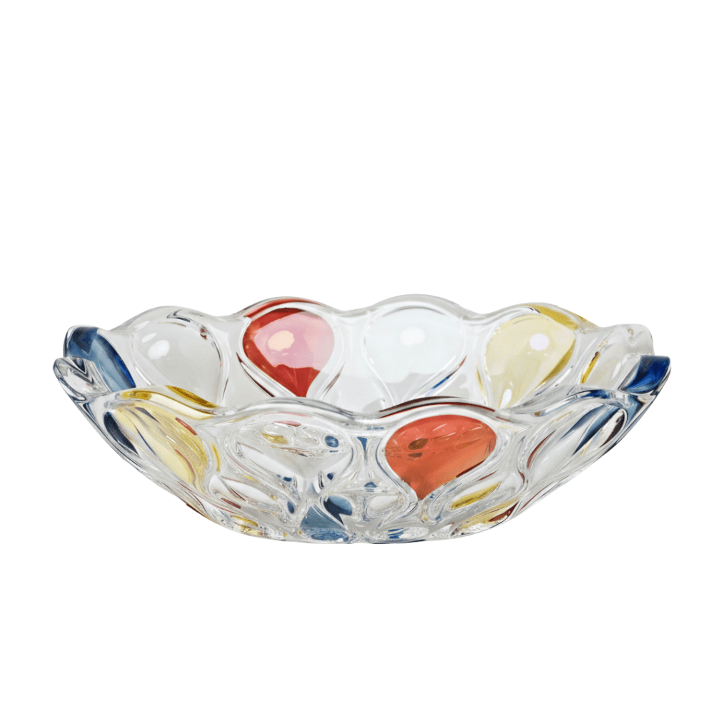 Bohemia Crystal Bowl Ocean Colours 370mm -Bohemia Crystal