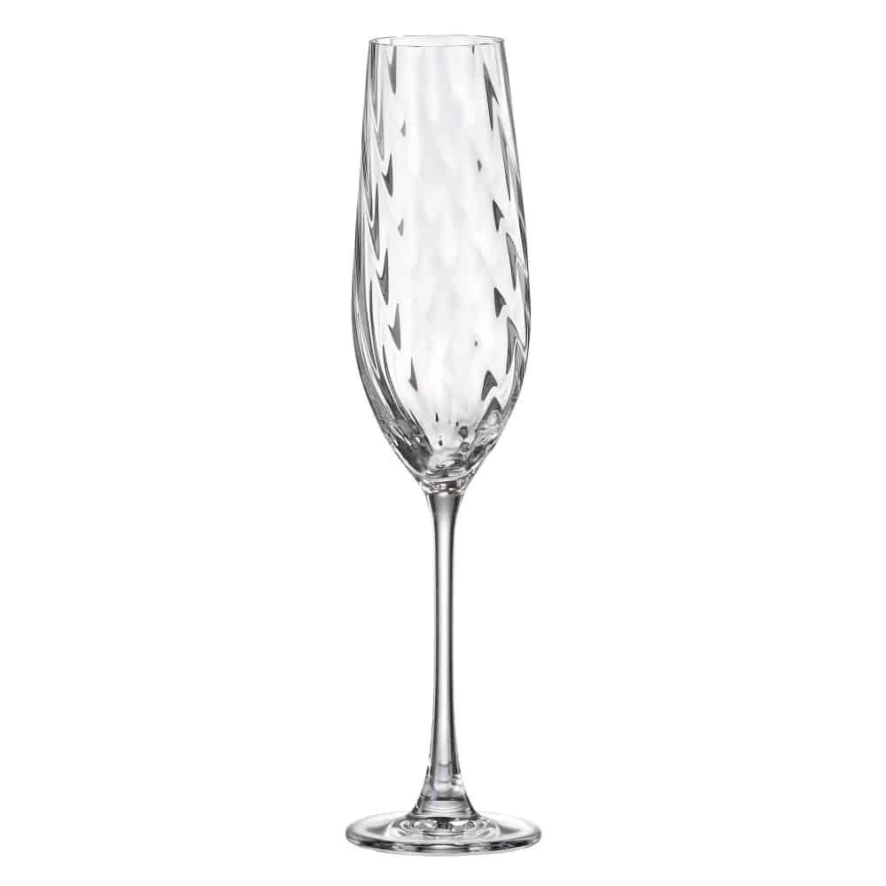 Bohemia Crystal Champagne Cora 260ml Set of 6 -Bohemia Crystal