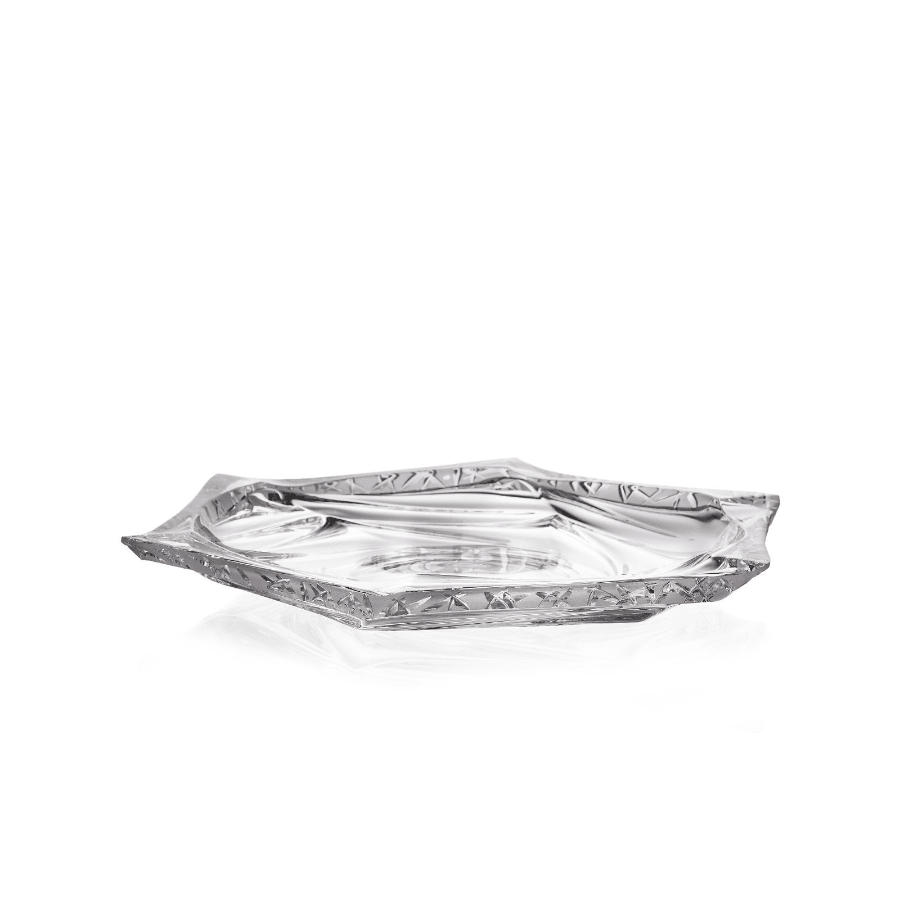 Bohemia Crystal Flamenco Plate 330mm Arctic -Bohemia Crystal