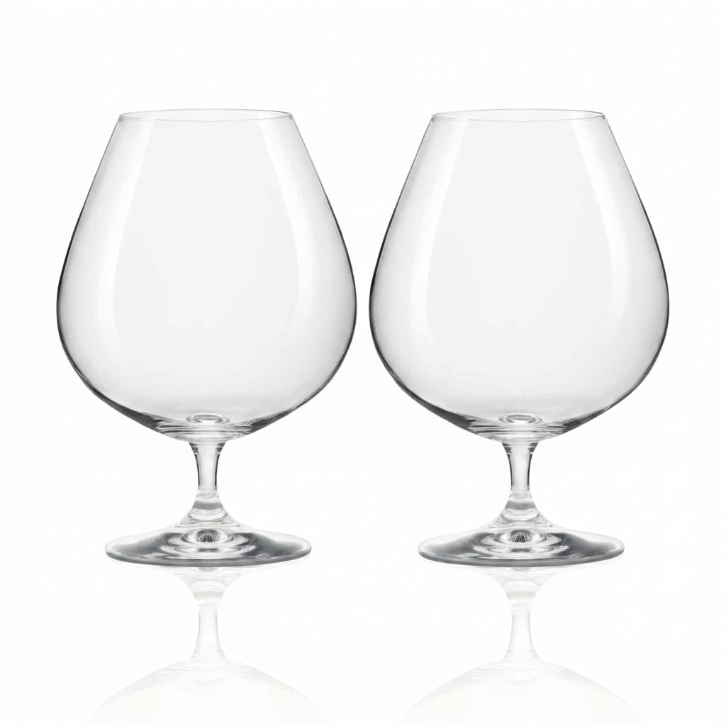 Bohemia Crystal Grandioso Brandy 875ml Set of 2 -Bohemia Crystal