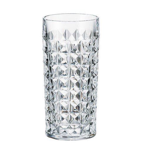 Bohemia Crystal Hb Tumbler Diamond Glass 260Ml (Set Of 6) -Bohemia Crystal
