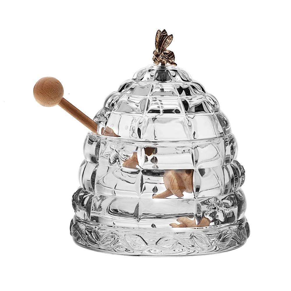 Bohemia Crystal Honey Jar Bee -Bohemia Crystal