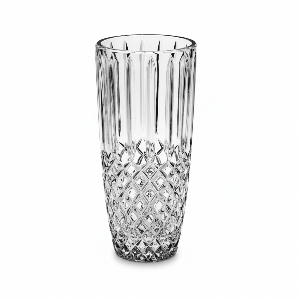 Bohemia Crystal Vase Diamond 27cm -Bohemia Crystal