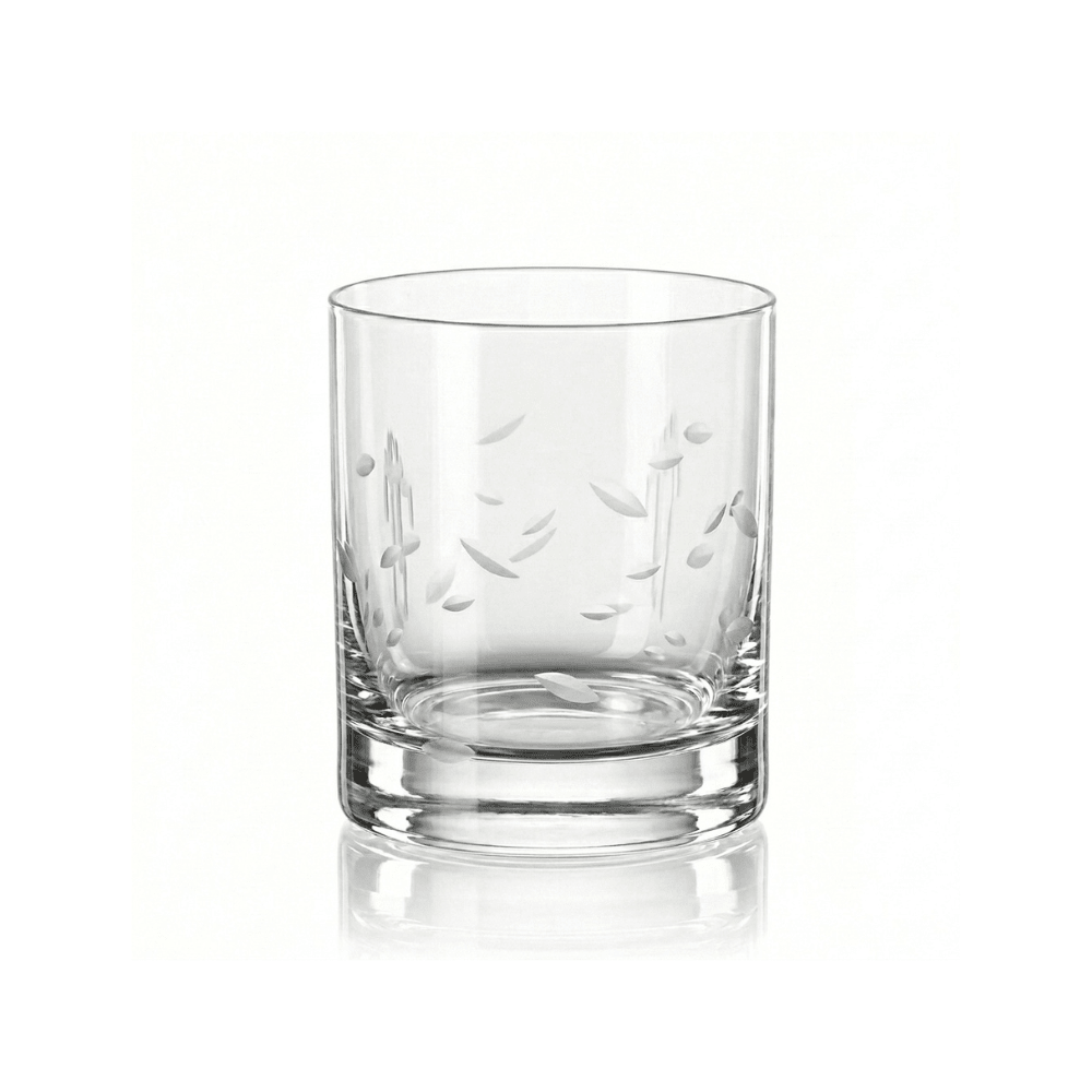 Bohemia Crystal Whisky Tumbler Matte Drop 280 ml Set Of 4 -Bohemia Crystal