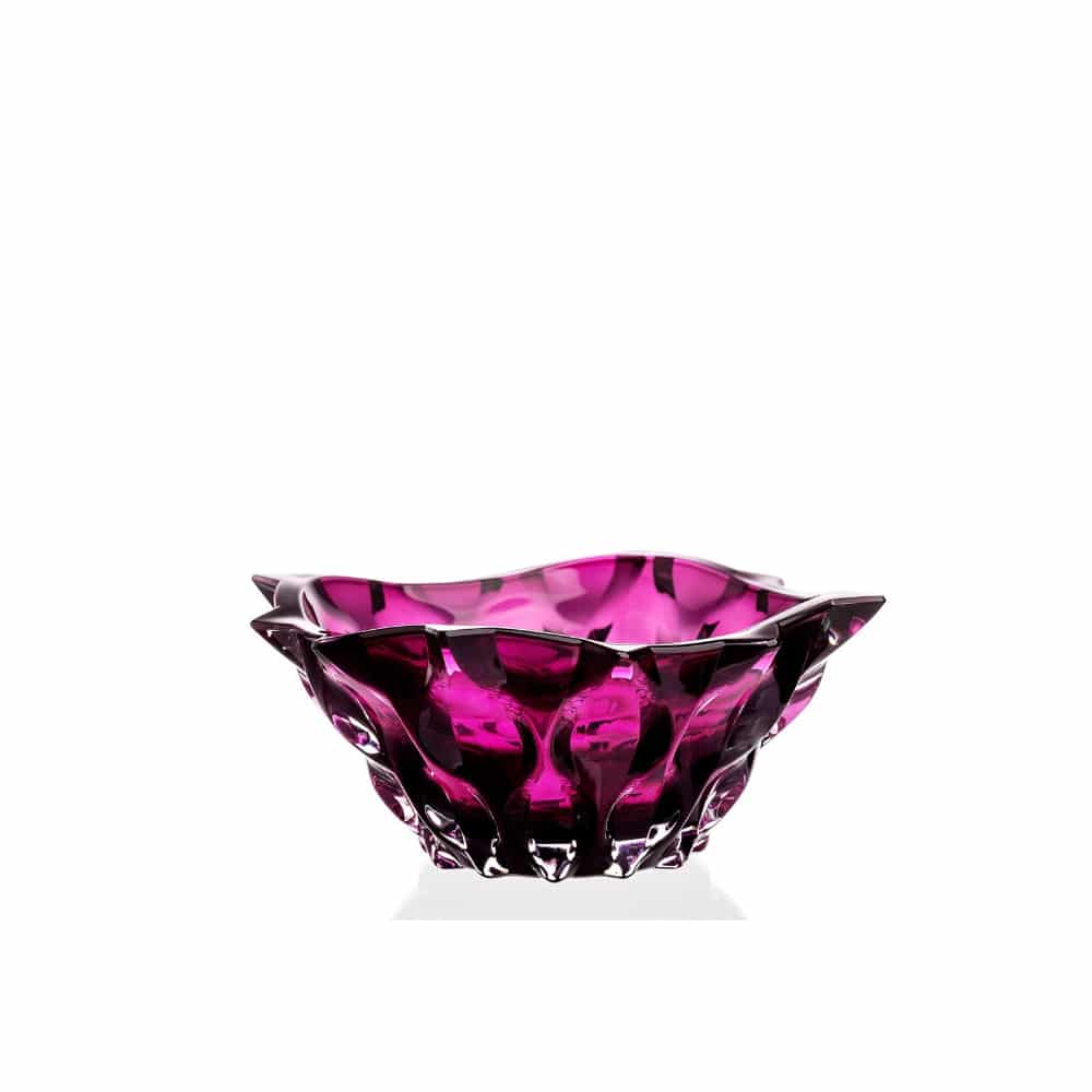 Bohemia Middle Bowl Samba Purple 210mm -Bohemia Crystal