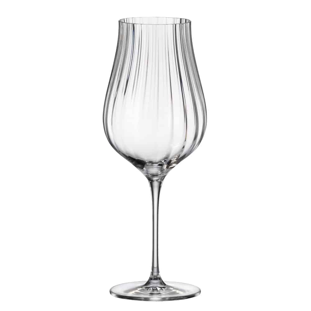 Bohemia Red Wine Limosa Optic 24X 650ml Set of 6 -Bohemia Crystal