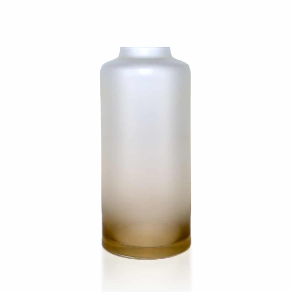 Bohemia Spectrum Vase 24CM Matt Amber -Bohemia Crystal