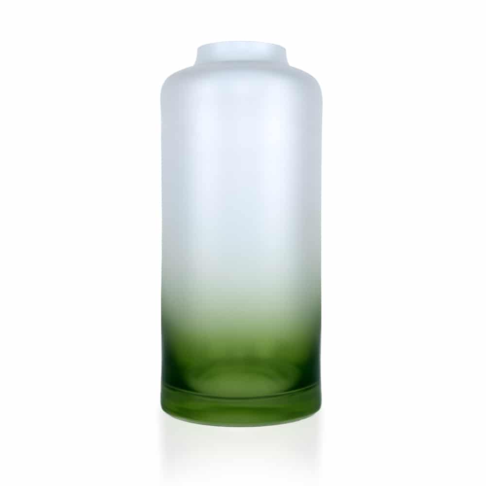 Bohemia Spectrum Vase 24CM Matt Green -Bohemia Crystal