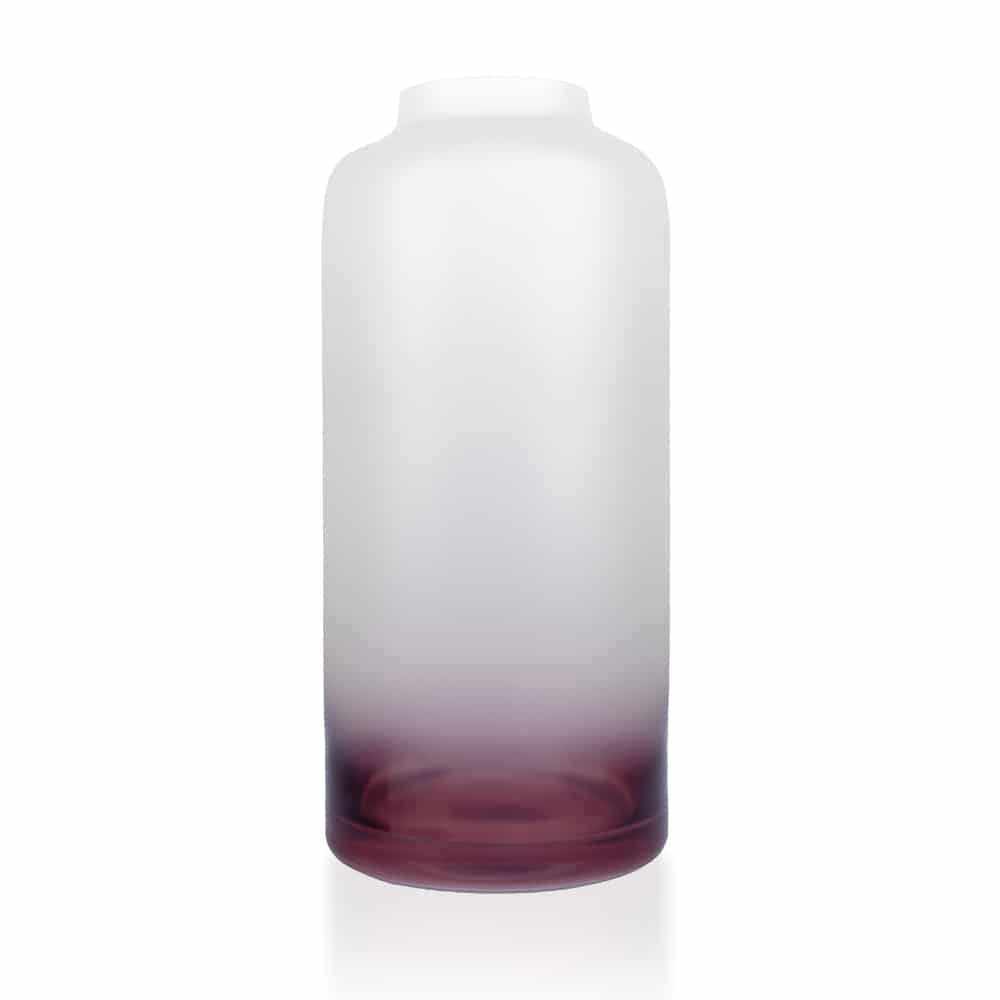 Bohemia Spectrum Vase 24CM Matt Purple -Bohemia Crystal