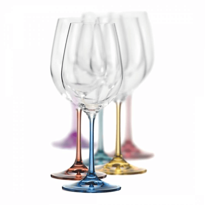 Bohemia Spectrum Wine 350ml Set of 6 -Bohemia Crystal