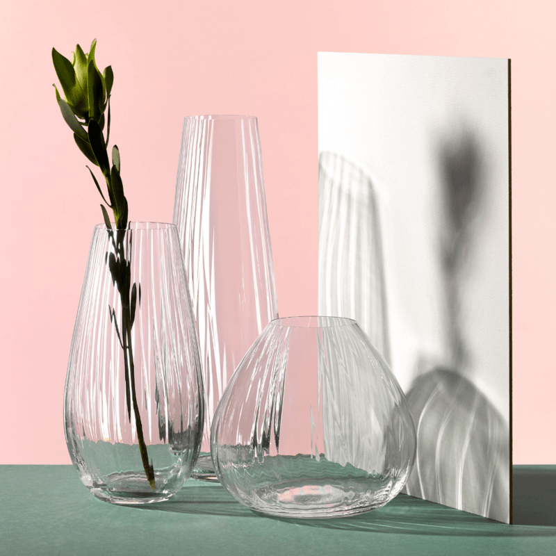 Bohemia Vase Clear 340mm -Bohemia Crystal