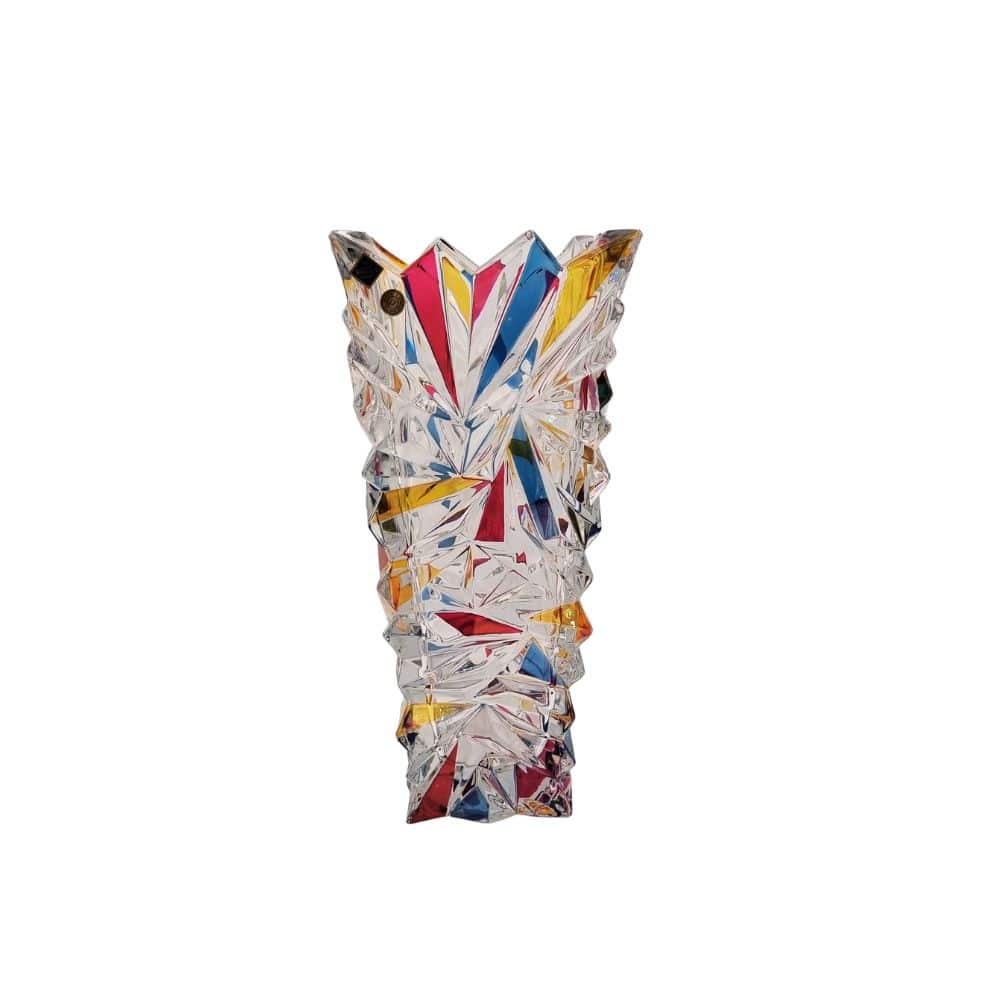 Bohemia Vase Glacier With Listher Lead Crystal -Bohemia Crystal