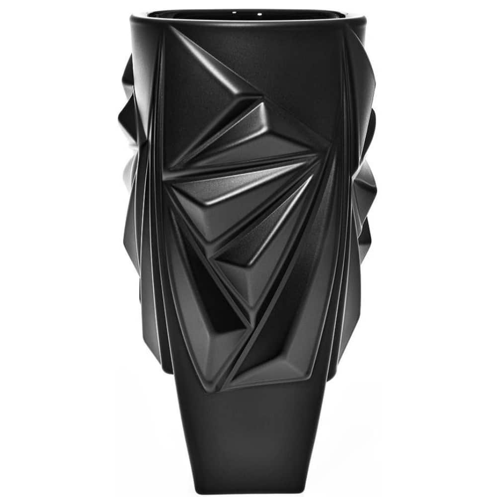 Bohemia Vase Princess Non Lead With Black Satin -Bohemia Crystal