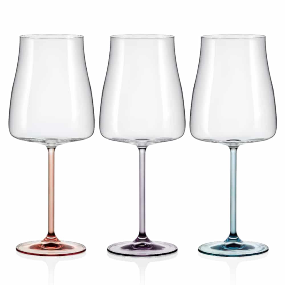 Bohemia Wine Spectrum 600ml Set of 6 -Bohemia Crystal