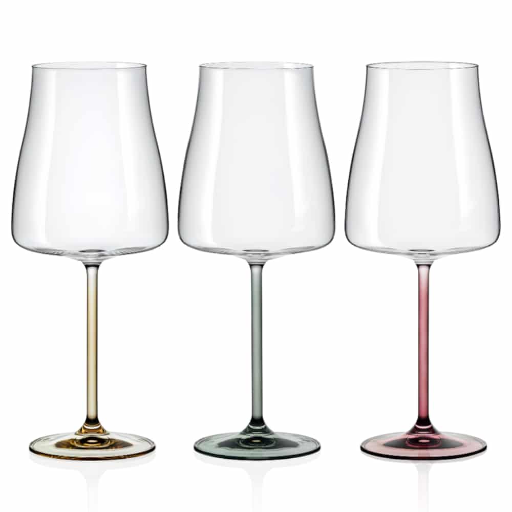 Bohemia Wine Spectrum 600ml Set of 6 -Bohemia Crystal