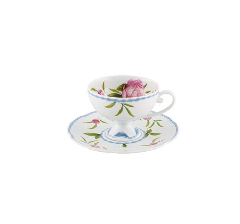 Bridgerton Set 2 Tea Cups & Saucers -Vista Alegre Atlantis