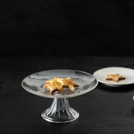 Cake Stand 21.5cm Clear -United Tables